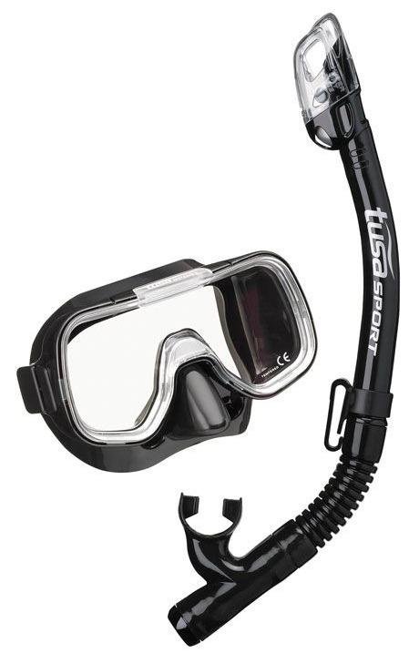 Combo Snorkel Mini-Kleio Mask & Dry  - Color: Negro