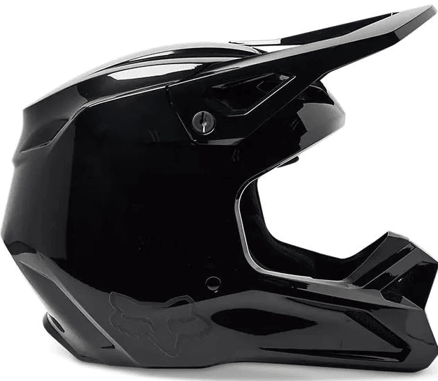 Casco Moto  V1 Solid  - Color: Negro