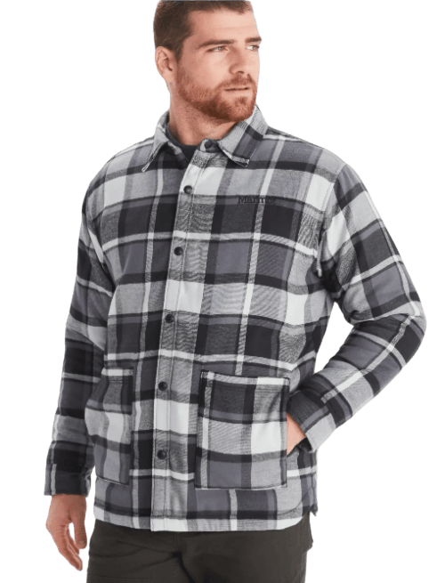 Chaqueta City Style Hombre Lanigan Flannel Chore Coat - Color: Negro