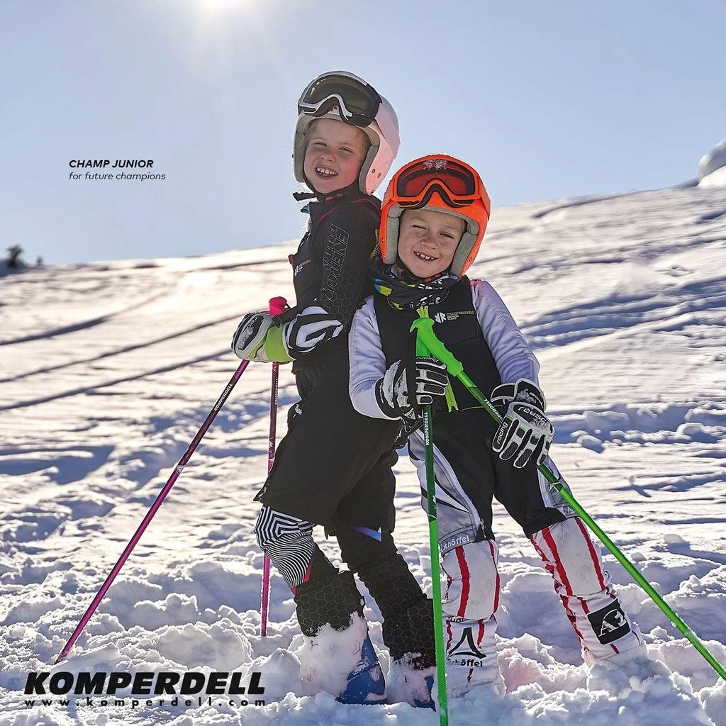 Bastón de Ski Champ Junior Alice - Talla: 80, Color: schwarz - red