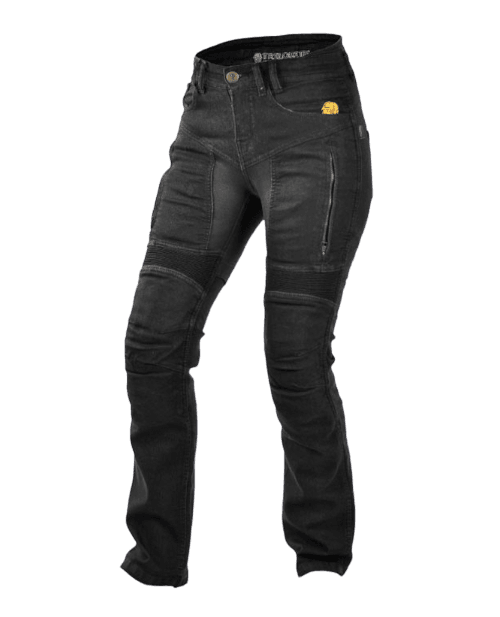 Jeans Moto Mujer Parado  - Color: Negro