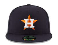 Miniatura Jockey Houston Astros MLB 59 Fifty - Color: Negro