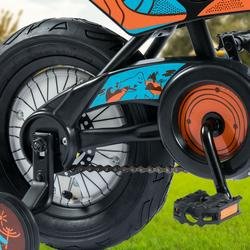 Miniatura Bicicleta Infantil Motobike Aro 12 Negro-Naranjo 2020
