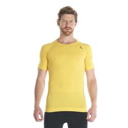 Miniatura Primera Capa Hombre Skintec 1000 Seamless Top Short Sleeve V22 - Color: Amarillo