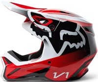 Miniatura Casco Moto V1 Leed  - Color: Rojo