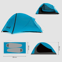 Miniatura Carpa Tecnica Neltume Camping 2 Personas Impermeable Pro -
