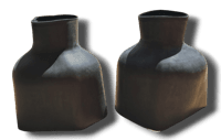 Miniatura Puños De Latex Cuello De Botella  - Color: Negro