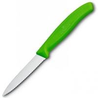 Miniatura Cuchillo Verdura Dentado Puntiagudo 8 cm - Color: Verde