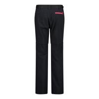 Miniatura Pantalón CMP Zip Off Pant Mujer 3T51446 - Color: Antracite-Fragola
