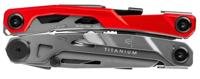 Miniatura Alicate Multiherramienta Portatil Titanium 7 En 1 - Color: Rojo