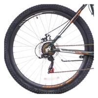 Miniatura Bicicleta Best Cygnus - Color: Negro/Celeste/Naranja