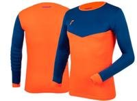 Miniatura Camiseta Arquero Match Adulto - Color: Azulino Naranjo Fluor