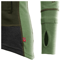 Miniatura Primera Capa WarmWool Hood Sweater Hombre - Talla: XL, Color: Verde Oscuro