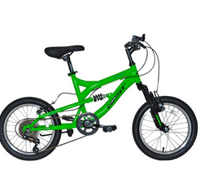 Miniatura Bicicleta Mtb Double Susp. Corvus Niño 6V. Acero V-Brake -