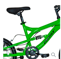 Miniatura Bicicleta Mtb Double Susp. Corvus Niño 6V. Acero V-Brake -
