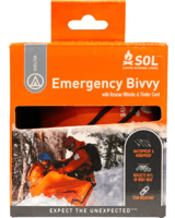 Miniatura Manta Emergencia Emergency Bivvy W/ Rescue Whistle - Color: Naranjo