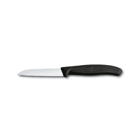Miniatura Cuchillo Verdura Hoja Recta 8 cm - Color: Negro