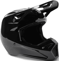 Miniatura Casco Moto  V1 Solid  - Color: Negro