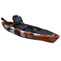 Miniatura Kayak De Pesca Quest Pro10 Angler - Color: Naranjo-Blanco-Negro