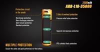 Miniatura Batería Recargable 18650 / 3500mAh ARB-L18-3500U -